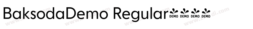BaksodaDemo Regular字体转换